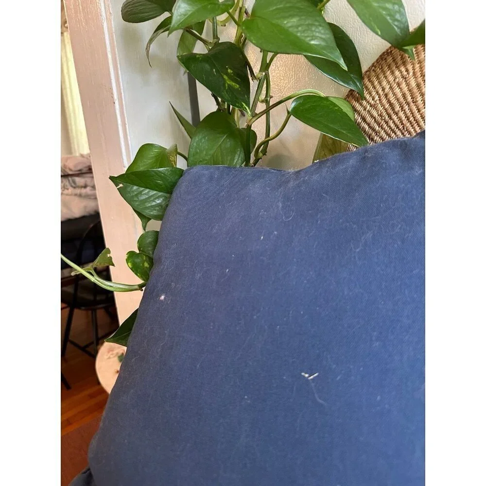 Vintage welcome, friends embroidered throw pillow
